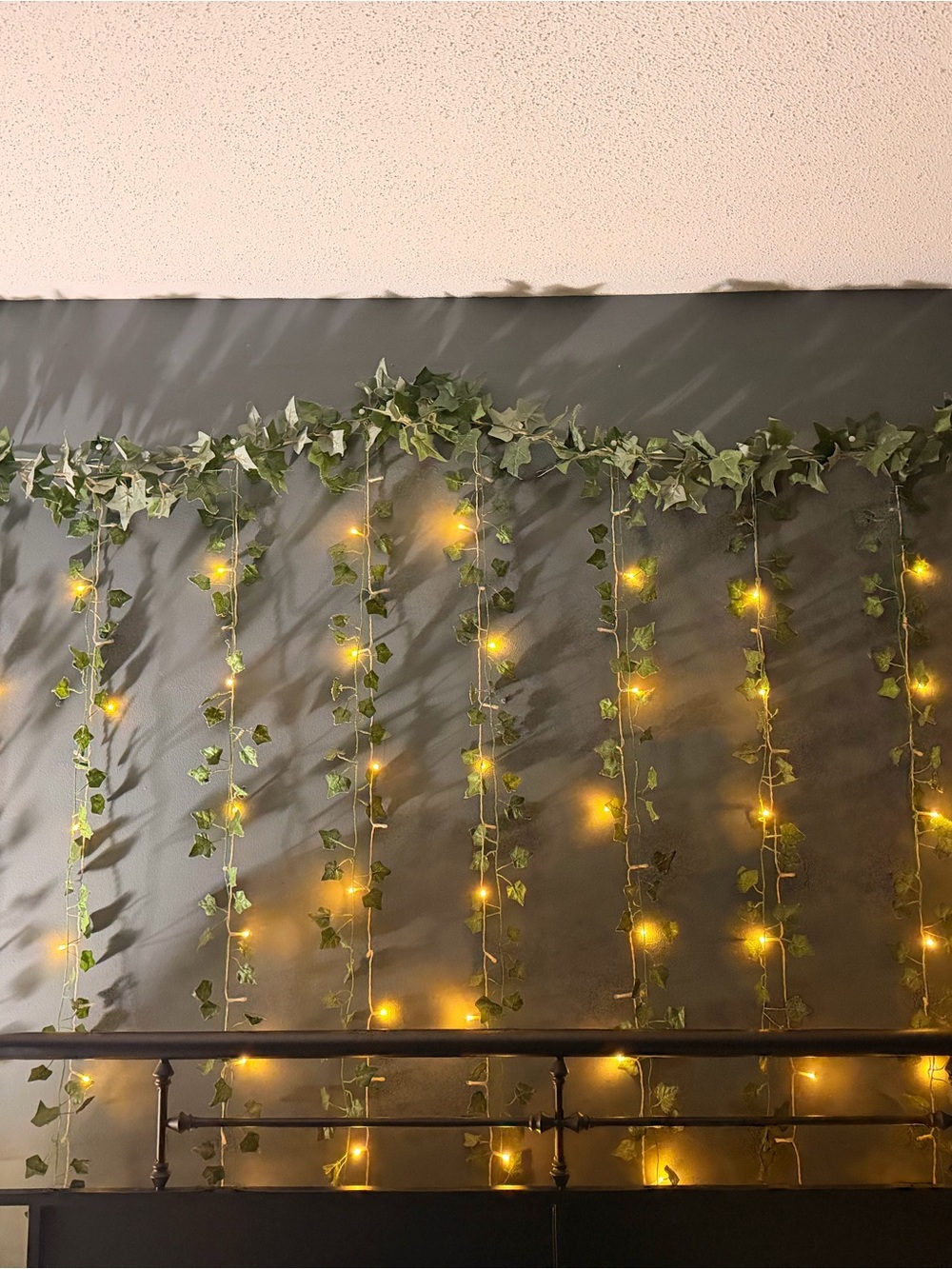 Warm White Ivy String Lights - Decorative Hanging Garland
